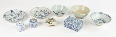 Lot 1620 - TEK SING; two Chinese blue and white dishes,...