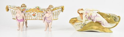 Lot 1916 - SCHIERHOLZ; a German centrepiece, the oval...