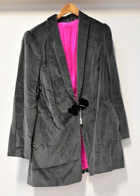 Lot 683 - Two velvet jackets with frog fastenings, one...