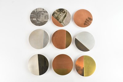 Lot 134 - REBECCA GOULDSON; nine contemporary metal wall...