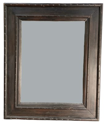 Lot 58 - An 18th century oak framed rectangular wall...