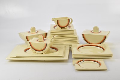 Lot 1803 - CLARICE CLIFF; a 'Bizarre' thirty-two piece...