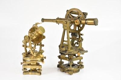 Lot 1160 - STANLEY OF LONDON; a brass sextant and a...
