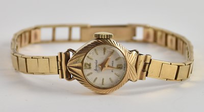 Lot 1626 - ACCURIST; a lady's 9ct gold wristwatch, with...