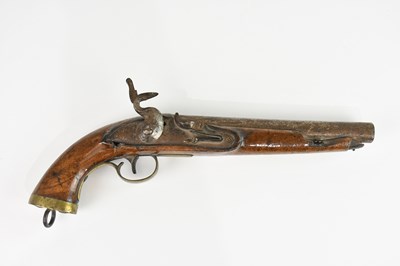 Lot 1265 - A 19th century flintlock pistol, af, 40cm.