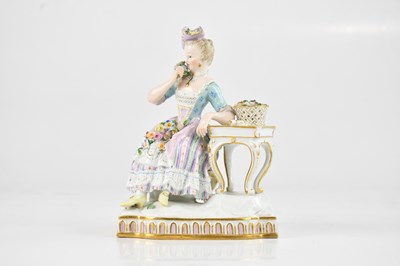 Lot 188 - MEISSEN; a 19th century figure representing a...