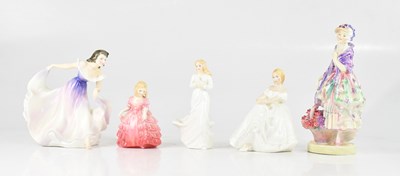 Lot 1133 - ROYAL DOULTON; five figures comprising HN1420 '...