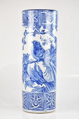 Lot 1029 - An early 20th century Japanese blue and white...