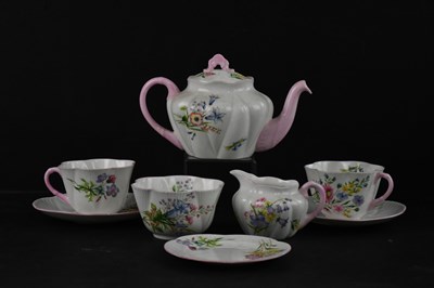 Lot 1072 - SHELLEY; a tea for two service in the 'Wild...