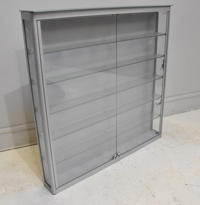Lot 2120 - A modern illuminated glass hanging display...