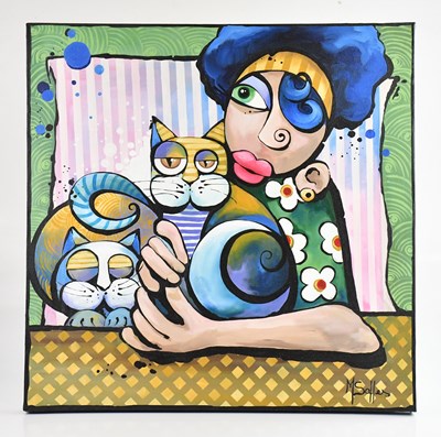 Lot 1774 - MARILENE SALLES, CONTEMPORARY; oil on canvas, '...