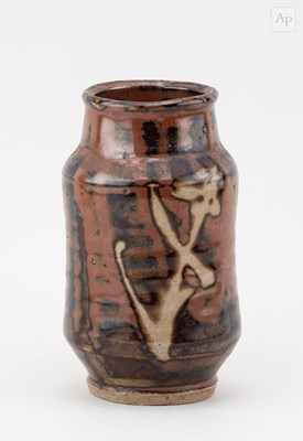 Lot 604 - SHOJI HAMADA (1894-1978); a stoneware vase...