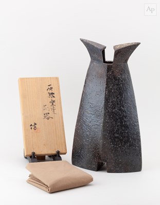 Lot 364 - KEN MATSUZAKI (born 1950); a tall wood fired...