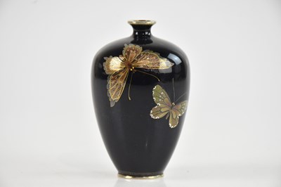 Lot 1697 - A Japanese cloisonné miniature vase, decorated...