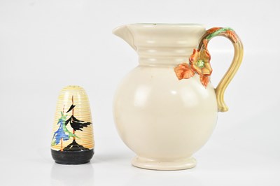 Lot 1412 - CLARICE CLIFF; a sugar shaker in the ‘Pine...