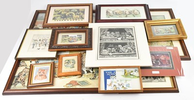 Lot 431 - AFTER LOUIS WAIN; a collection of vintage...