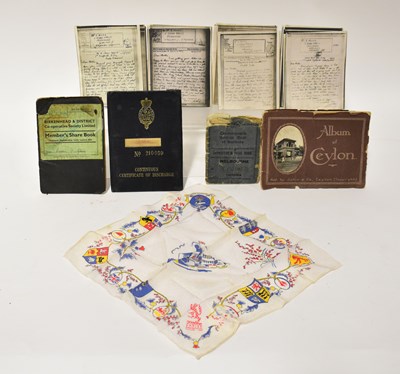Lot 693 - A small quantity of family memorabilia...