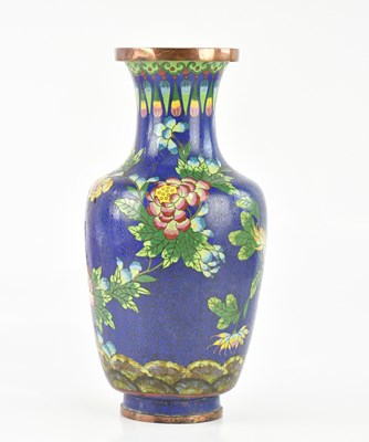 Lot 1614 - A large Chinese cloisonné vase, decorated with...