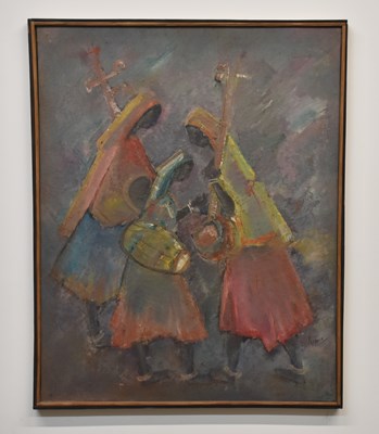 Lot 242 - ATTRIBUTED TO RAJA RAV VARMA (1848-1906);...