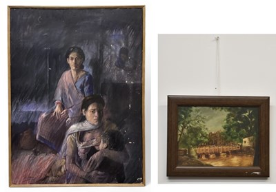 Lot 262 - VILAS CHORMALE (born 1968); oil on board, two...