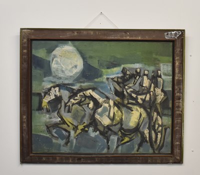 Lot 59 - M SIVANESAN (1940-2015); an oil on canvas,...