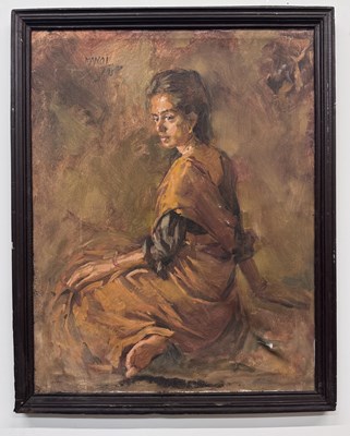 Lot 81 - UNATTRIBUTED; oil on canvas, portrait of a...