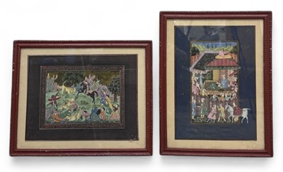 Lot 76 - UNATTRIBUTED; a Mughal style opaque...