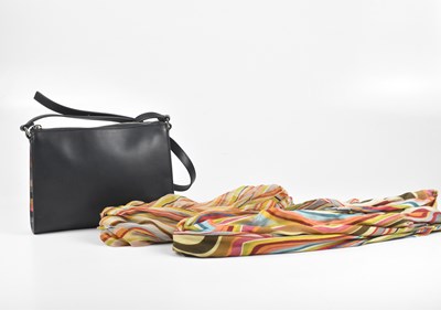 Lot 184 - Paul Smith; A navy blue calfskin crossbody...