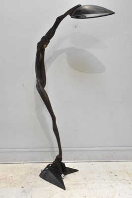 Lot 2322 - A 20th century Art Deco style bronzed floor...