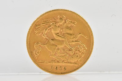 Lot 1095 - A George V half sovereign, 1912.