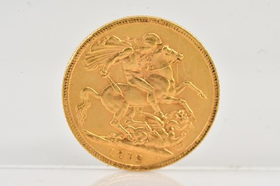 Lot 1053 - A George V full sovereign, 1912.