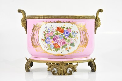 Lot 1263 - An early 20th century Continental pink ground...
