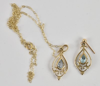 Lot 1424 - A 9ct yellow gold dainty necklace, length 43cm,...