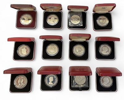Lot 1530 - THE ROYAL MINT; twelve international Queen...