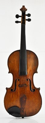 Lot 1303 - A full size violin, probably French,...