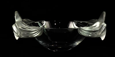 Lot 68 - LALIQUE; a Loriol glass bowl, width 31cm.