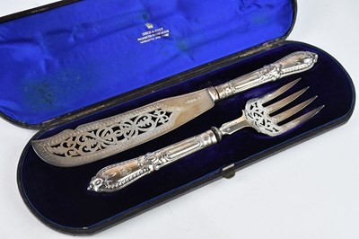 Lot 433 - CHAWNER & CO; a cased pair of Victorian...