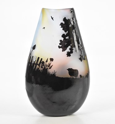 Lot 1170 - ED BURKE, E & M GLASS; a contemporary cameo...