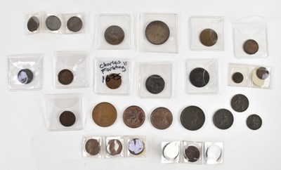 Lot 1554 - FARTHINGS; including a Charles II 1675...