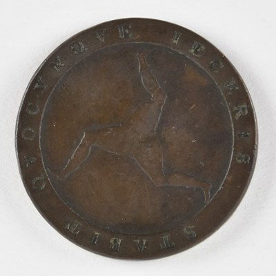 Lot 1590 - A George III 1798 Isle of Man penny.