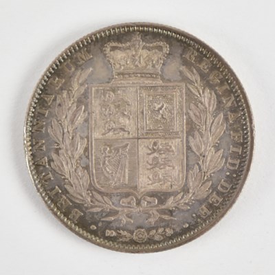 Lot 1592 - A Victorian 1842 half crown, e/f.