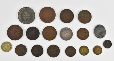 Lot 1578 - Various 19th century tokens, including an 1808...