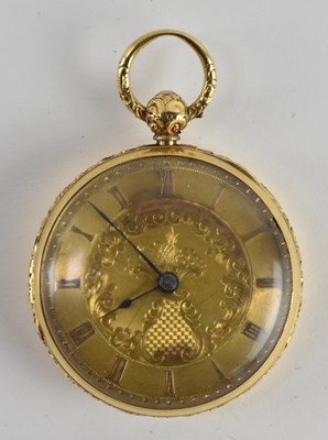 Lot 1614 - A. HUMPHREYS, RUNCORN; an 18ct yellow gold...