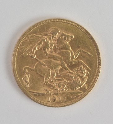 Lot 1519 - A George V full sovereign, 1911.
