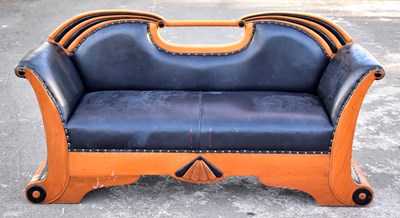 Lot 1763 - A reproduction Art Deco/Biedermeier sofa