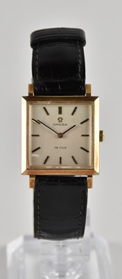Lot 1617 - OMEGA; a gentleman's 9ct yellow gold cased 'De...