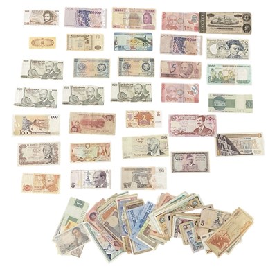 Lot 1549 - A collection of all world bank notes,...