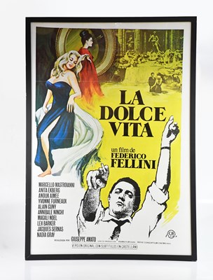 Lot 2123 - LA DOLCE VITA; original Spanish poster - 1971 -...