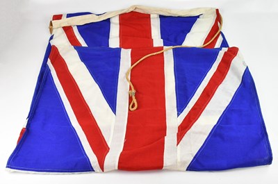 Lot 2356 - A vintage Union flag, 83cm x 176cm.