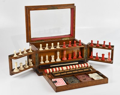 Lot 234 - THE ROYAL CABINET OF GAMES; a Victorian golden...